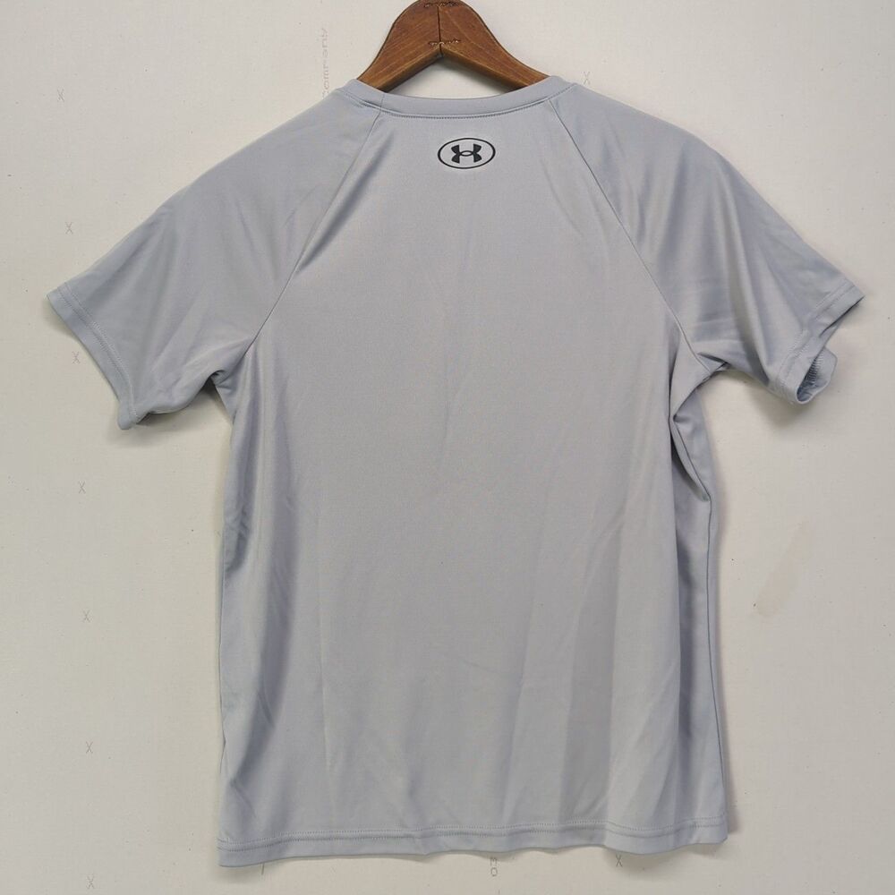 Boys Under Armour Lot of 3 Medium 10/12 Long Short Sleeve Shirt Shorts Blue Gray - Picture 10 of 16